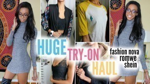 'HUGE SPRING HAUL 2016 | Fashion Nova, Shein & Romwe • Lawenwoss'