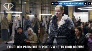 'Thom Browne Gray Flannel Dream Paris Fashion Week Fall/Winter 2018-19 Report | FashionTV | FTV'