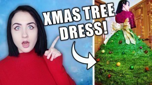 'I Made A Christmas Tree Dress! | Christmas 2020... But Make It FASHION!'