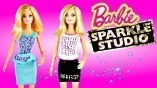 'Barbie Sparkle Studio Glitter Clothes Designer Fashion Kit Decorate Doll Dresses with DCTC'