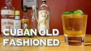 'Cuban Old Fashioned - a Prohibition-Era Twist on the Classic with Cuban Flair'