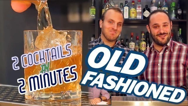 'OLD FASHIONED Cocktail Recipe - 2 Cocktails in 2 Minutes'