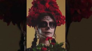 'Fashion and beauty. Stylish body painting on the day of El Día de Muertos. Your look will be amazing'