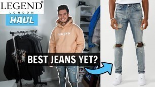 'My NEW Favourite Jeans? LEGEND LONDON TRY ON HAUL | Men\'s Fashion 2021'