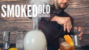 'How to make a Smoked Old Fashioned l Cocktail Recipes l ALCOHELLO'