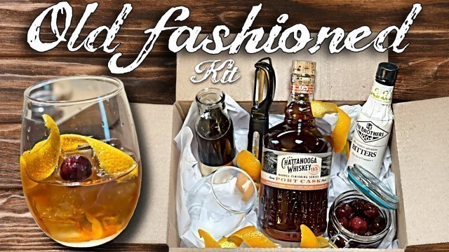 'Old Fashioned Cocktail Kit Drinking Gift DIY'