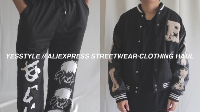 'HUGE YesStyle // Aliexpress Streetwear Clothing Haul | Korean Fashion Try On Haul'