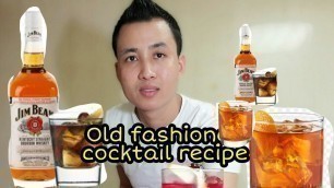 '#Bartender #Cocktail OLD FASHION COCKTAIL RECIPE'