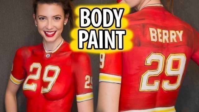 'Jersey Body Paint Tutorial | Elsa Rhae'