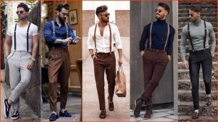 'Best Suspenders Outfits For Men In 2022 | Men Formal Suspenders Outfits'