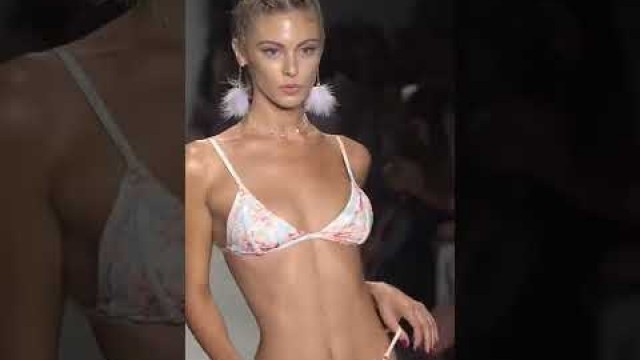 'Supermodel Swimwear Fashion Show | Celebrity bikini collection #shorts #fashion'