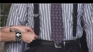 'Men\'s Fashion : How to Put on Clip Suspenders'