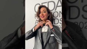 'Dapper Aubrey Plaza arrives at the CFDA Fashion Awards wearing Thom Browne'