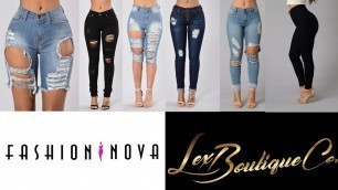 'Fashion Nova Denim Haul FALL 2016 ft. LexBoutique.co ~ RAE WEST'