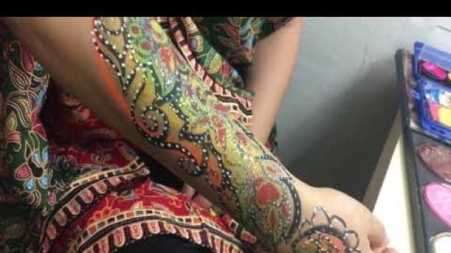 'Arm and body Painting to match clothes :) #latest fashion ;)'