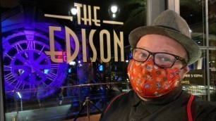 'Dinner At The Edison In Disney Springs | Drinking A Smoked Old Fashion & Eating Candied Bacon'