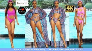 '4K - Keva J Swim  Swimwear / Bikini  Runway Show at Miami Swimweek 2022  with the Green Twins'