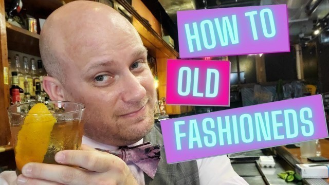 'HOW TO MAKE A BOURBON OLD FASHIONED COCKTAIL | COCKTAIL BARTENDER TUTORIALS #BENTHEBARGUY'