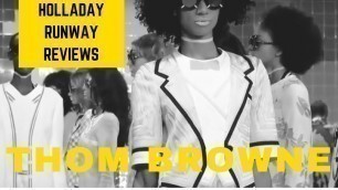 'Trompe L\'Oeil oh Boy! Thom Browne NYFW runway review 2016 / Candy Holladay'