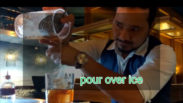 'check out this beautiful old fashion cocktail #oldfashion #cocktail #dubai #pahadi #bartender #blog'