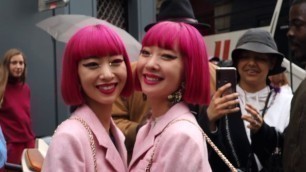 'AMIAYA : AMI (鈴木亜美) + AYA (鈴木亜耶) ATTENDING THOM BROWNE FASHION SHOW IN PARIS 2019.09.29'