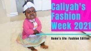 'Toddler Clothing Haul For Caliyah Turned Into a Fashion Week 2021 Fashion Show | Rome Johnson Vlog'