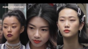 'Mia Kong, Jiaye Wu, Yvonne Ching & more outside @ show Thom Browne 3 march 2019 Paris Fashion Week'