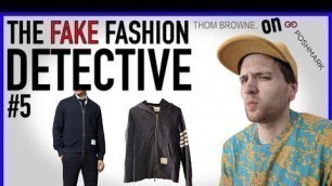 'FAKE FOUR BAR MANIA | Thom Browne on Poshmark! FAKE FASHION DETECTIVE #5'