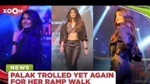 'Palak Tiwari brutally TROLLED over her ramp walk at a fashion show'