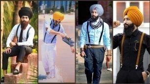 'Suspenders Style Outfit With Turban || 2020-2021 || Suspenders Style With Turban ||'