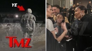 'Kanye West Covered in Mud at Balenciaga Fashion Show in Paris | TMZ'