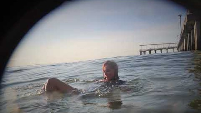 'underwater fashion shoot with a pretty girl'