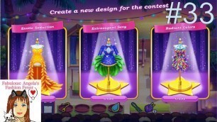 'Fabulous: Angela’s Fashion Fever - Level 33 “Create Your Dress 1: Rio\" (Full Walkthrough)'