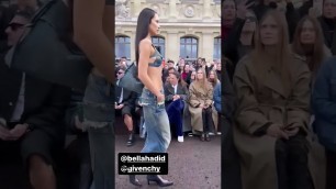 'Bella Hadid walks for Givency SS23 #bellahadid #givenchy #ss23 #pfw'