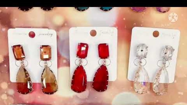 'China fashion Jewellery ( acrylic earrings full video )'