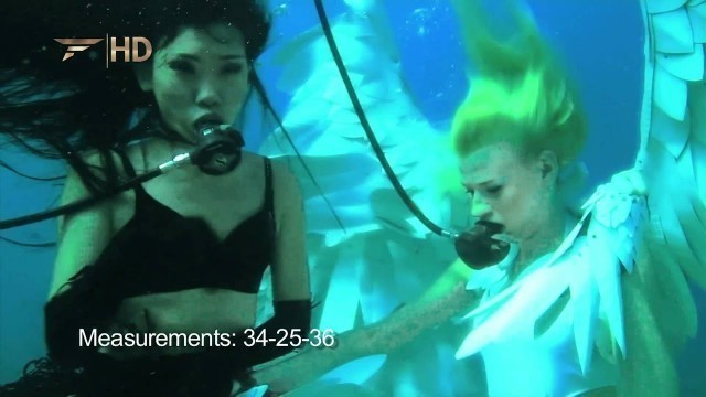 'Underwater Fashion - Adamo Zucco Devil and Angel Collection -  China Yoo and Patrycja Poplonska'