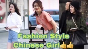 'Style Fashion Wallking China Girls In TikTok'