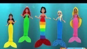 'Play Doh Disney Princess Mermaid Underwater Fashion Show   RainbowLearning'