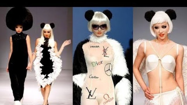 'Weird Panda Inspired Fashion At China Fashion Week'