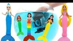 'Play Doh Disney Princess Mermaid Underwater Fashion Show * RainbowLearning'