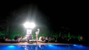 'UNDERWATER FASHION SHOW GREECE WHITE THONG2 08/07/2016'