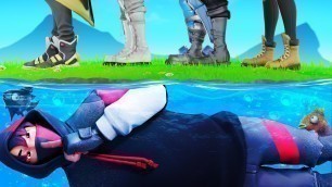 'Hiding UNDERWATER to Cheat in a FASHION SHOW! (Fortnite)'