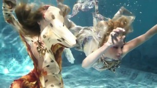 'Underwater fashion show by  Jana Nedzvetskaya Spring 2015'