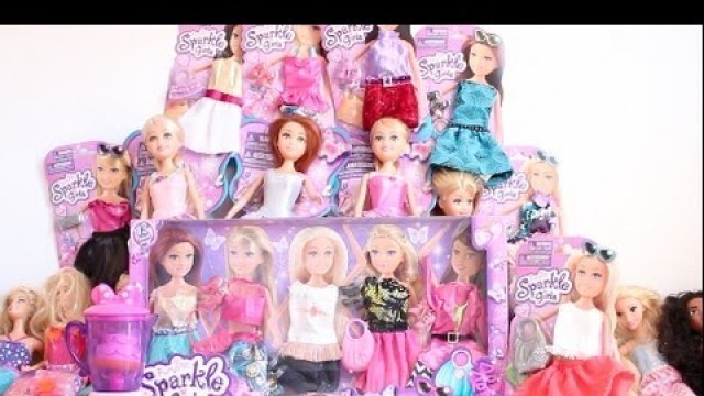 'BARBIE FASHION SHOW WITH SPARKLE GIRLZ NEW CLOTHING FOR THE DOLLS'