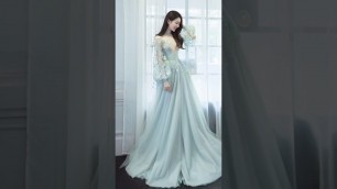 '#mostpopular Korean gowns collection for party wear china fashion week collection subscribe more'