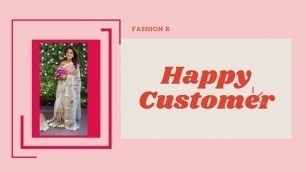 'Happy Customer unboxing | FashionR | party wear saree | Branded saree| tissue saree'