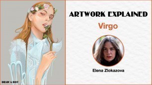 'Elena Zlokazova - Virgo - Zodiac Fashion Illustration Print'