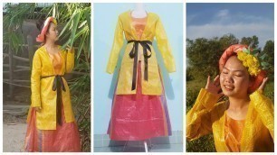 'CÁCH LÀM TRANG PHỤC TÁI CHẾ BẰNG NILON (RECYCLED FASHION DIY)'