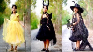 'Thời Trang Con Nhà Nghèo #61| Bella Vs Maleficent In Real Life Disney Pricess | Halloween Fashion'