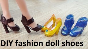 'DIY fashion doll shoes EP1 |  Làm giày thời trang cho búp bê bằng máy bắn keo tập 1'